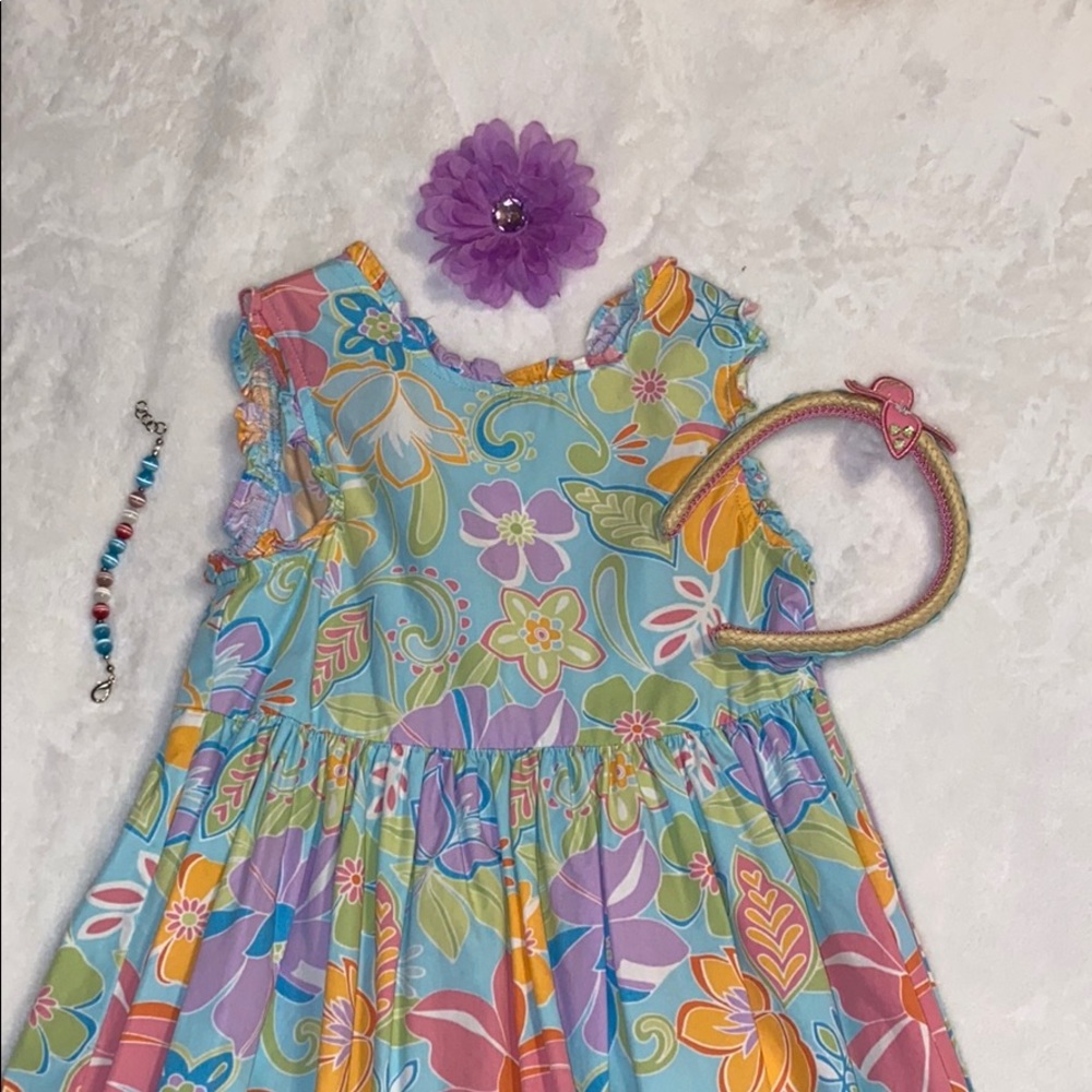 4 pc Gymboree Multi Color Flower Sun Dress